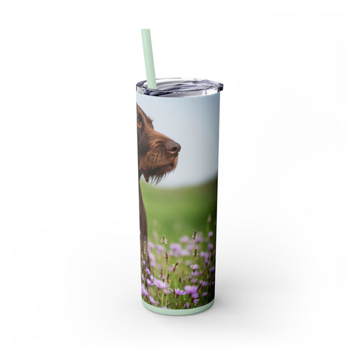 Skinny Tumbler with Straw – 20 oz Stainless Steel Cup