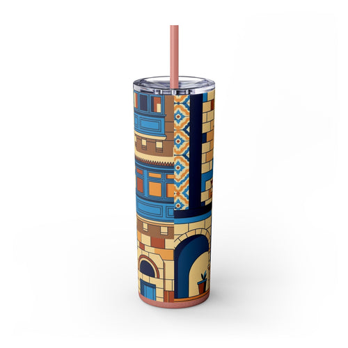 Skinny Tumbler with Straw – 20 oz Stainless Steel Cup