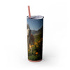 Skinny Tumbler with Straw – 20 oz Stainless Steel Cup