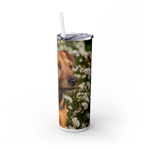 Skinny Tumbler with Straw – 20 oz Stainless Steel Cup