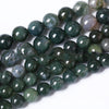 5A Water Plants Agate Bracelet Semi-finished Products Wholesale Aquatic Plants Marine Agate Loose Beads