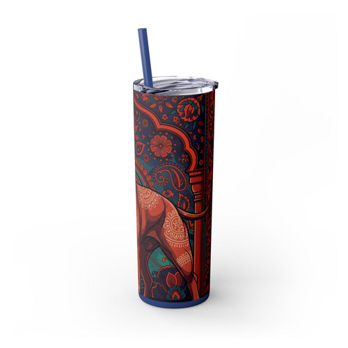 Skinny Tumbler with Straw – 20 oz Stainless Steel Cup