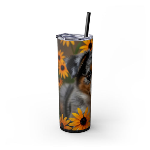 Skinny Tumbler with Straw – 20 oz Stainless Steel Cup
