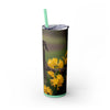 Skinny Tumbler with Straw – 20 oz Stainless Steel Cup