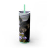 Skinny Tumbler with Straw – 20 oz Stainless Steel Cup