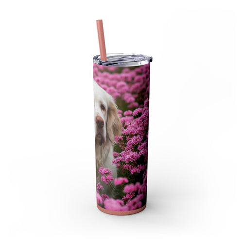 Skinny Tumbler with Straw – 20 oz Stainless Steel Cup