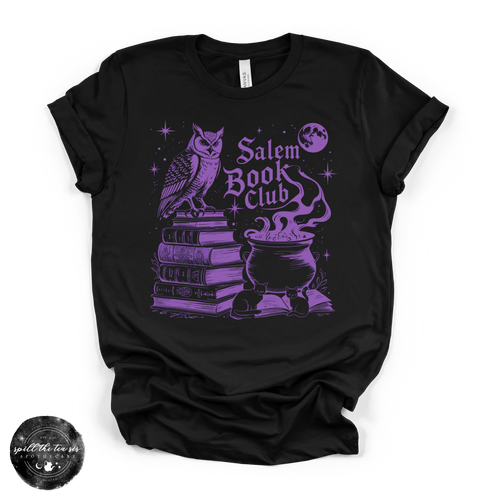 Salem Book Club Tee | Witchy Book Lover Graphic T-Shirt