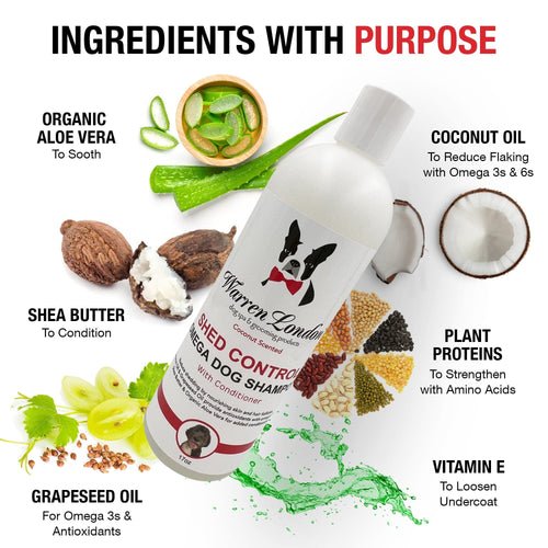 Shed Control Shampoo for Dogs - Professional Size