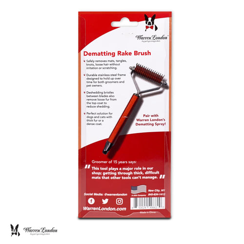 Dematting Rake Brush for Dogs and Cats