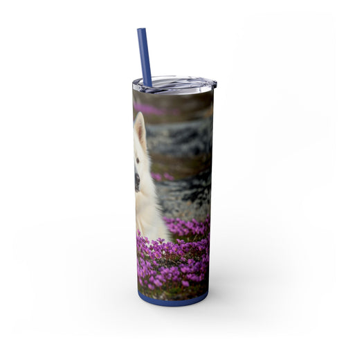Skinny Tumbler with Straw – 20 oz Stainless Steel Cup