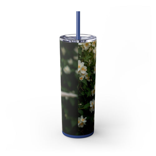Skinny Tumbler with Straw – 20 oz Stainless Steel Cup