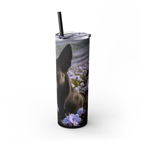 Skinny Tumbler with Straw – 20 oz Stainless Steel Cup