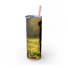 Skinny Tumbler with Straw – 20 oz Stainless Steel Cup