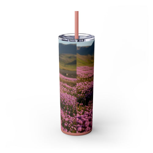 Skinny Tumbler with Straw – 20 oz Stainless Steel Cup