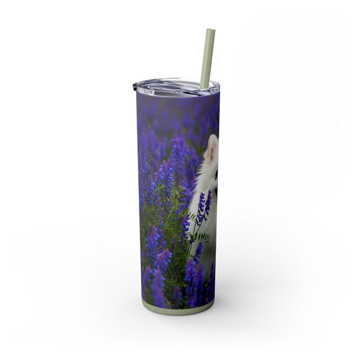 Skinny Tumbler with Straw – 20 oz Stainless Steel Cup