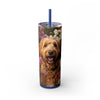Skinny Tumbler with Straw – 20 oz Stainless Steel Cup