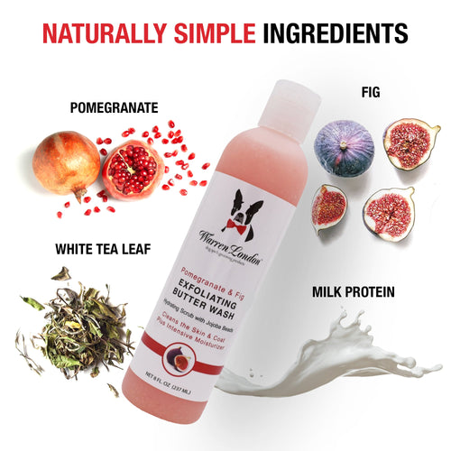 Exfoliating Butter Wash Dog Shampoo Gallons - With Natural Jojoba Beads