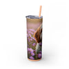 Skinny Tumbler with Straw – 20 oz Stainless Steel Cup