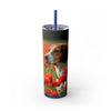 Skinny Tumbler with Straw – 20 oz Stainless Steel Cup