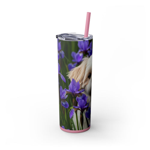 Skinny Tumbler with Straw – 20 oz Stainless Steel Cup