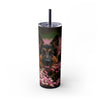 Skinny Tumbler with Straw – 20 oz Stainless Steel Cup