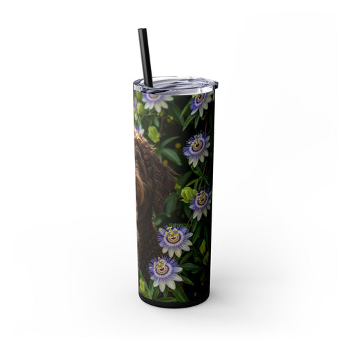 Skinny Tumbler with Straw – 20 oz Stainless Steel Cup