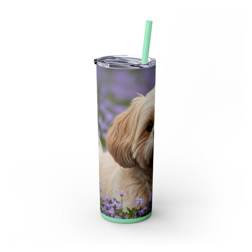 Skinny Tumbler with Straw – 20 oz Stainless Steel Cup