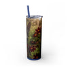 Skinny Tumbler with Straw – 20 oz Stainless Steel Cup