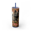Skinny Tumbler with Straw – 20 oz Stainless Steel Cup