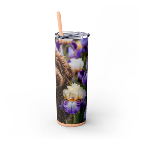 Skinny Tumbler with Straw – 20 oz Stainless Steel Cup