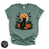 Cat in the Pumpkin Patch Tee | Cozy Autumn Black Cat Graphic T-Shirt