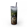 Skinny Tumbler with Straw – 20 oz Stainless Steel Cup