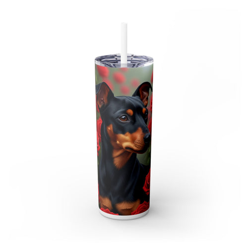 Skinny Tumbler with Straw – 20 oz Stainless Steel Cup
