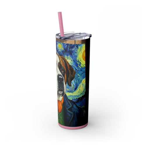 Skinny Tumbler with Straw – 20 oz Stainless Steel Cup