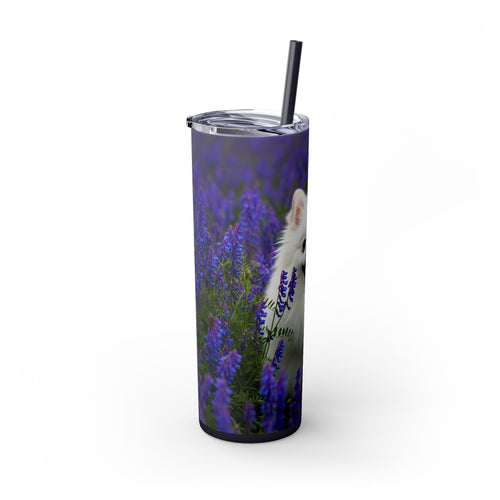 Skinny Tumbler with Straw – 20 oz Stainless Steel Cup