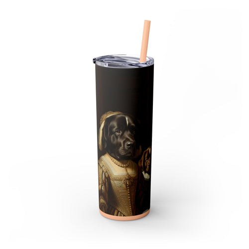 Skinny Tumbler with Straw – 20 oz Stainless Steel Cup