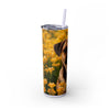 Skinny Tumbler with Straw – 20 oz Stainless Steel Cup