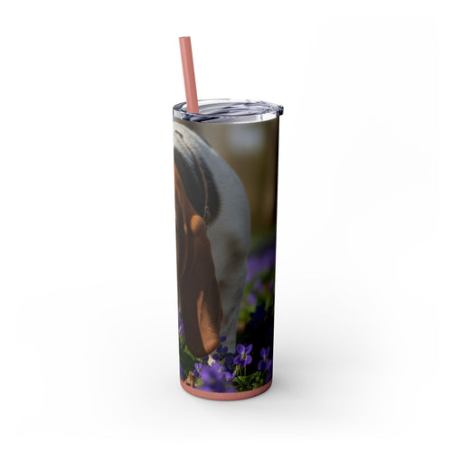 Skinny Tumbler with Straw – 20 oz Stainless Steel Cup