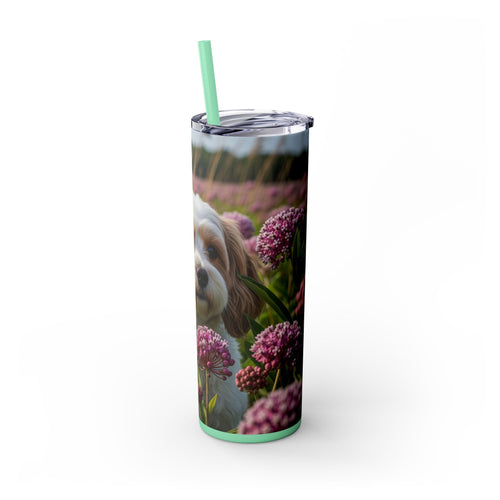 Skinny Tumbler with Straw – 20 oz Stainless Steel Cup