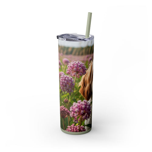 Skinny Tumbler with Straw – 20 oz Stainless Steel Cup