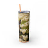 Skinny Tumbler with Straw – 20 oz Stainless Steel Cup