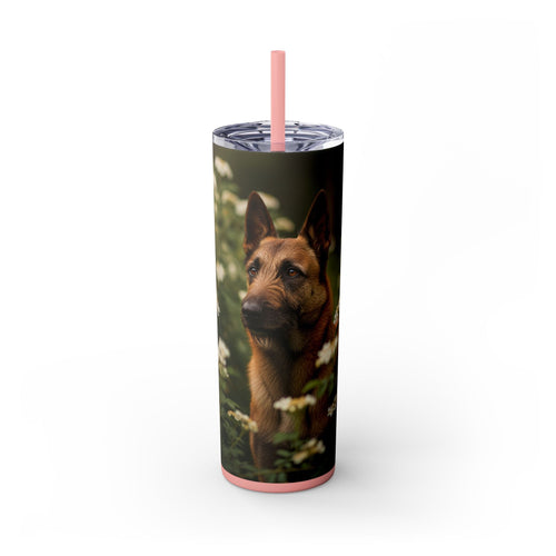 Skinny Tumbler with Straw – 20 oz Stainless Steel Cup