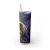 Skinny Tumbler with Straw – 20 oz Stainless Steel Cup