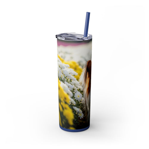Skinny Tumbler with Straw – 20 oz Stainless Steel Cup