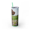 Skinny Tumbler with Straw – 20 oz Stainless Steel Cup