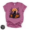 Cat in the Pumpkin Patch Tee | Cozy Autumn Black Cat Graphic T-Shirt