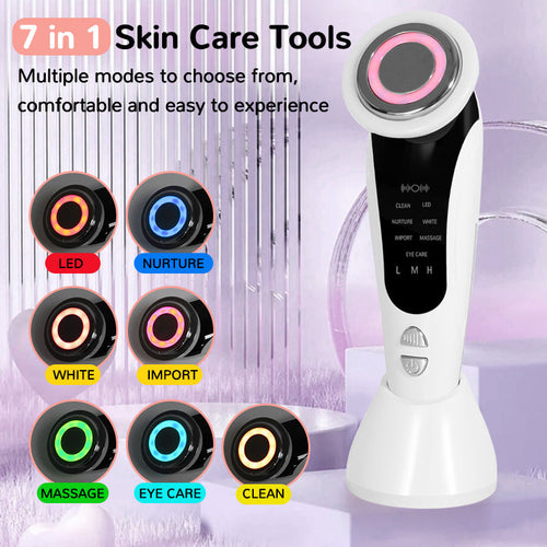 Red And Blue Light Multifunctional Household Portable Face Lifting Inductive Therapeutical Instrument