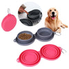 Rubber Foldable Pet Double Bowl