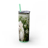 Skinny Tumbler with Straw – 20 oz Stainless Steel Cup