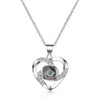 Preserved Flower Rose Flower Necklace Jewelry Box Gift